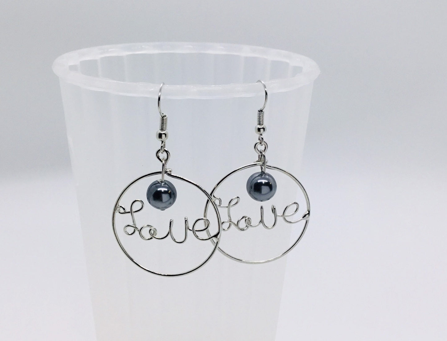 Love : Hamilton Silver Earring with Shell Pearls
