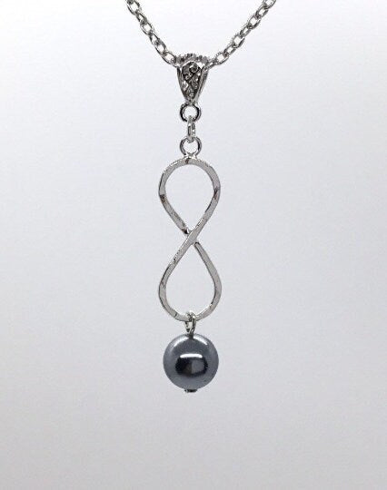 Infinity: Hamilton Silver Earring with Shell Pearls