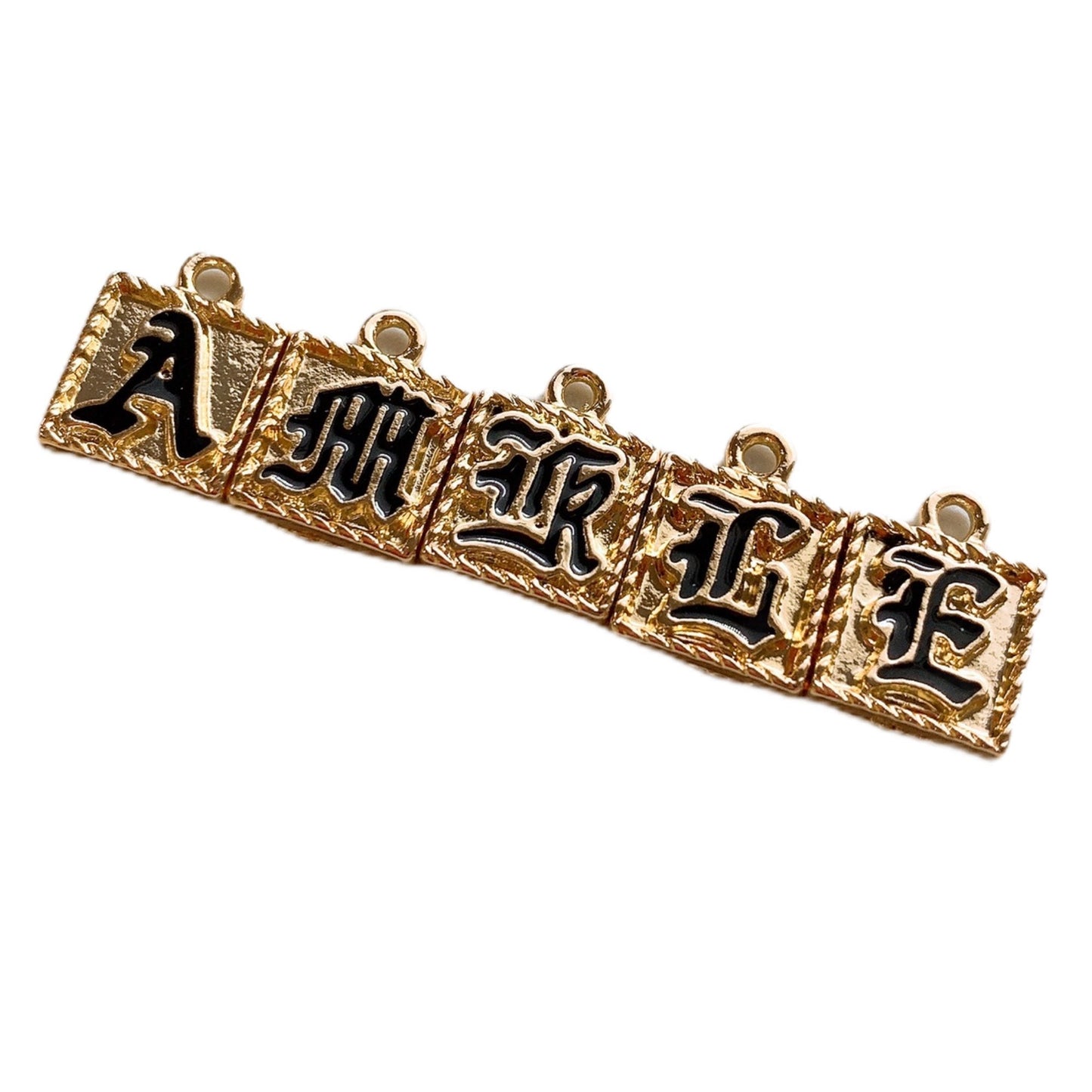 Old English Letter Charms only (1cm x 1cm)