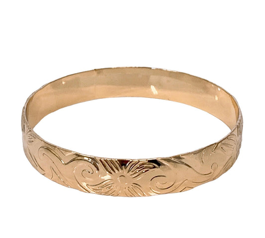 10MM Hawaiian Hamilton Gold Bracelet