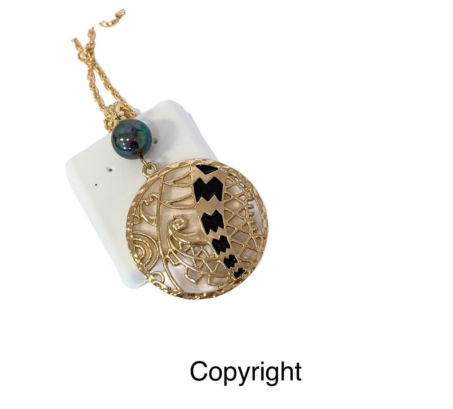 Tribal Circle: Hamilton Gold Earring with  Shell Pearls